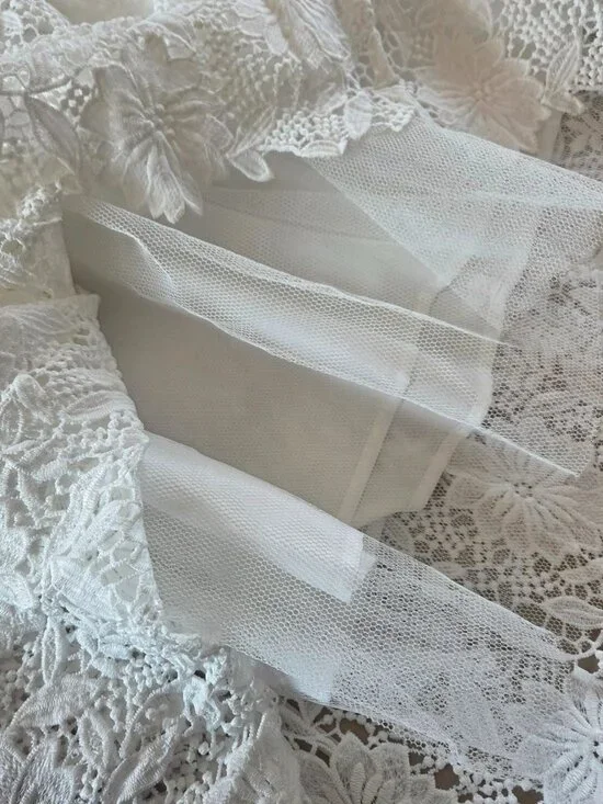 Fashion Nova Isn't She lovely White Strapless Lace Midi Dress Size Medium - Picture 14 of 15